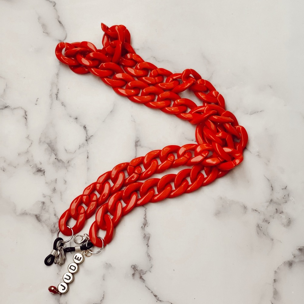 The charm offensive Acrylic mask chains 😷🧿📿